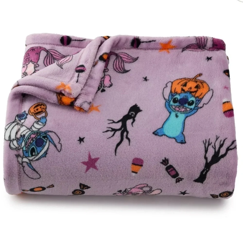 Disney Purple Halloween Blanket Stitch Design NEW Angel Trick or Treating